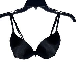 Frederick's of Hollywood Size 32D Black Lace Padded Bra